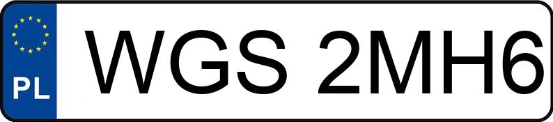 Numer rejestracyjny WGS 2MH6 posiada VOLKSWAGEN PASSAT - WGS2MH6
