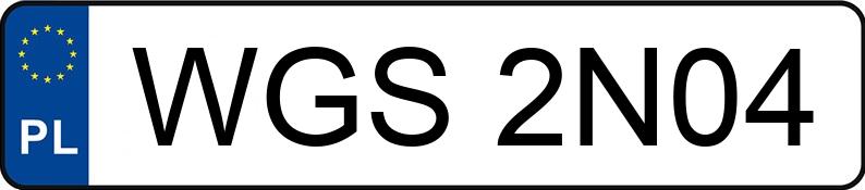 O número de registro WGS 2N04 tem SEAT Alhambra 1.9 TDI MR`00 E4 7MS Stylance 4x4 - WGS2N04