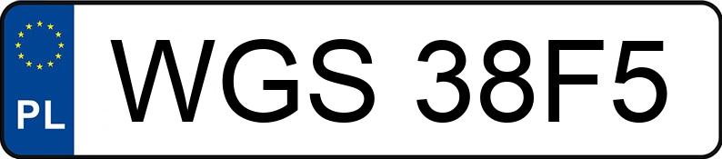 Numer rejestracyjny WGS 38F5 posiada PEUGEOT 307 - WGS38F5