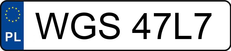 Numer rejestracyjny WGS 47L7 posiada VOLKSWAGEN Golf IV 1.6 MR`97 Basis - WGS47L7