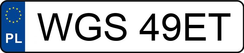 Numer rejestracyjny WGS 49ET posiada OPEL Astra 1.8i Kat. GL Aut. - WGS49ET Numer rejestracyjny WGS 49ET posiada OPEL Astra 1.8i Kat. GL Aut. - WGS49ET