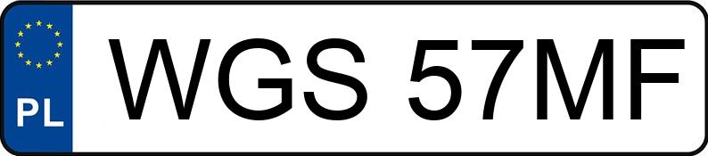 Numer rejestracyjny WGS 57MF posiada HONDA Civic 1.4i MR`95 i - WGS57MF Numer rejestracyjny WGS 57MF posiada HONDA Civic 1.4i MR`95 i - WGS57MF