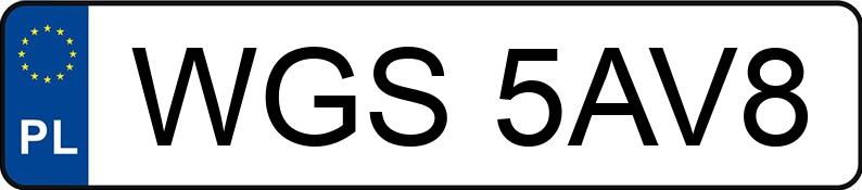 Numer rejestracyjny WGS 5AV8 posiada OPEL Astra II 1.7 TD MR`98 Astra II 1.7 TD MR`98 - WGS5AV8