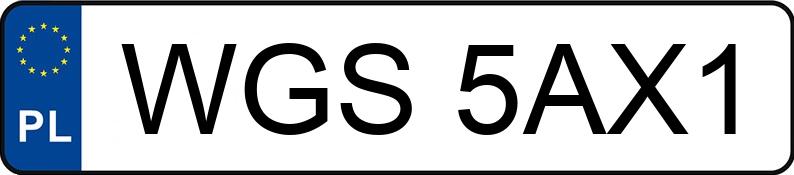 Numer rejestracyjny WGS 5AX1 posiada HONDA Civic 1.6 MR`01 E3 iES - WGS5AX1