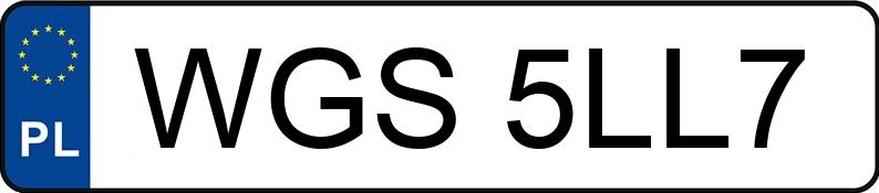 Numer rejestracyjny WGS 5LL7 posiada OPEL CORSA-E - WGS5LL7