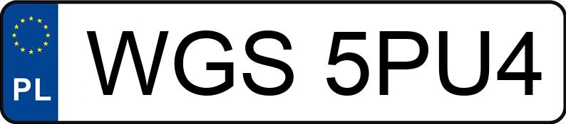 Numer rejestracyjny WGS 5PU4 posiada MERCEDES-BENZ CLS 500 MR`11 E5 218 Shooting Brake BlueEFF - WGS5PU4