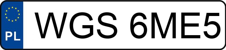 Numer rejestracyjny WGS 6ME5 posiada OPEL ASTRA - WGS6ME5