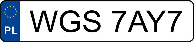 Numer rejestracyjny WGS 7AY7 posiada AUDI A6 LIMOUSINE - WGS7AY7