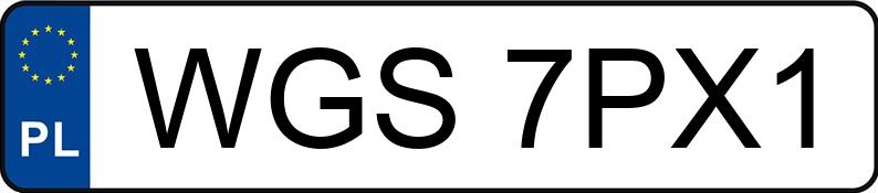 Numer rejestracyjny WGS 7PX1 posiada CITROEN BERLINGO - WGS7PX1