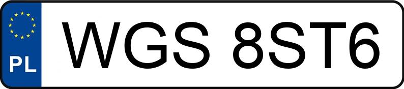 Numer rejestracyjny WGS 8ST6 posiada OPEL Astra Classic III MR`10 E5 Astra Classic III MR`10 E5 - WGS8ST6