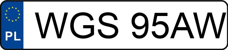 Numer rejestracyjny WGS 95AW posiada VOLKSWAGEN Golf III 1.9 TDI Kat. MR`91 GL - WGS95AW