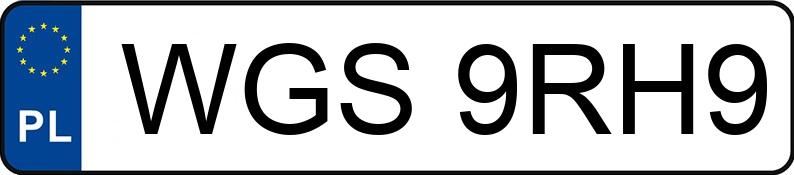 Numer rejestracyjny WGS 9RH9 posiada LEXUS GS300 - WGS9RH9