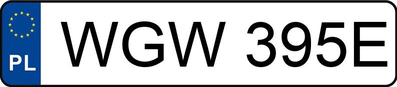 Numer rejestracyjny WGW395E posiada DAEWOO Espero 1.5 16V Kat. GLX