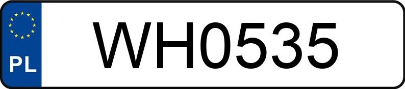 Numer rejestracyjny WH 0535 posiada HONDA VF 2 - WH0535