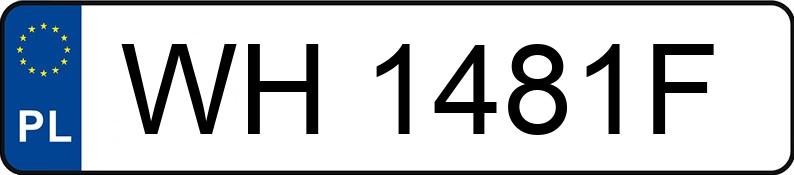 Numer rejestracyjny WH 1481F posiada RENAULT RAFALE - WH1481F