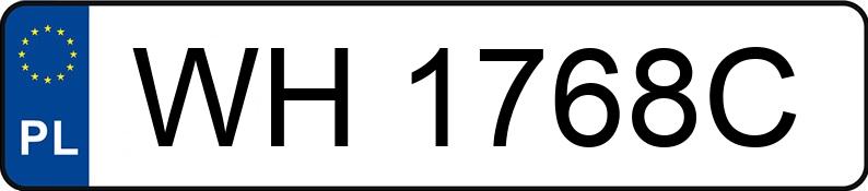 Numer rejestracyjny WH 1768C posiada ISUZU --- - WH1768C