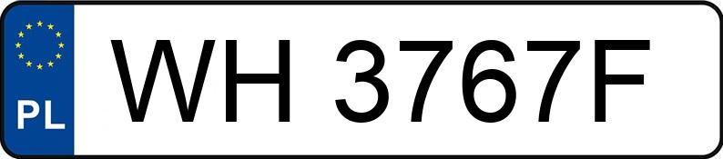 Numer rejestracyjny WH 3767F posiada RENAULT TRAFIC - WH3767F
