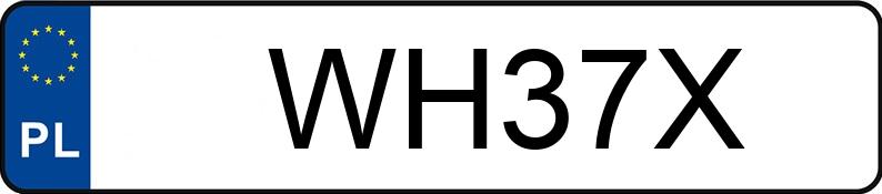 Numer rejestracyjny WH 37X posiada FIAT 500 - WH37X
