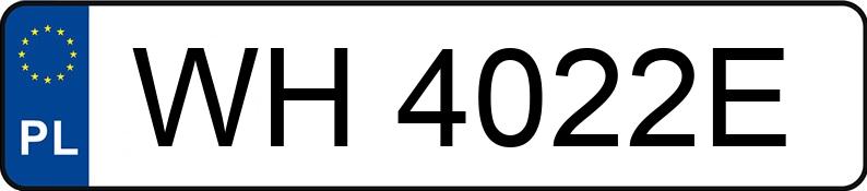 Numer rejestracyjny WH 4022E posiada TOYOTA TOYOTA COROLLA ZE1HE(EU,M) - WH4022E