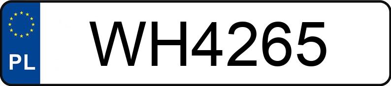 Registreringsnummeret WH 4265 har SUZUKI Sport./Szosowe od 600 ccm SV 650 S - WH4265