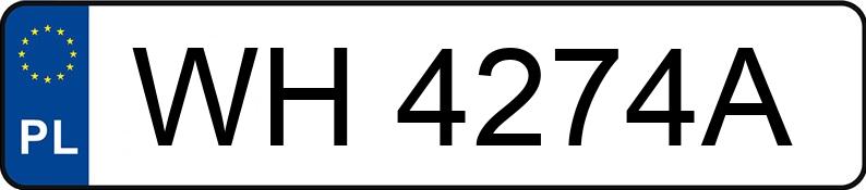 Numer rejestracyjny WH 4274A posiada DACIA DUSTER - WH4274A