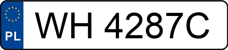 Numer rejestracyjny WH 4287C posiada LEXUS UX250H - WH4287C