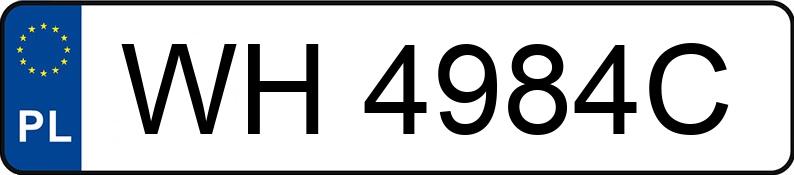 Numer rejestracyjny WH 4984C posiada RENAULT CLIO - WH4984C