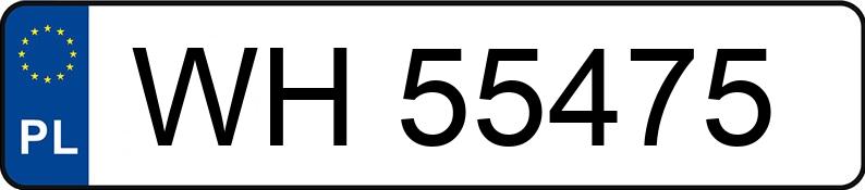 Numer rejestracyjny WH 55475 posiada DACIA DOKKER - WH55475