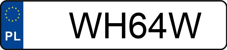 Numer rejestracyjny WH 64W posiada POLSKI FIAT 125P - WH64W