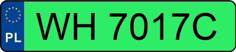 Numer rejestracyjny WH 7017C posiada MAXUS EUNIQ 6 - WH7017C