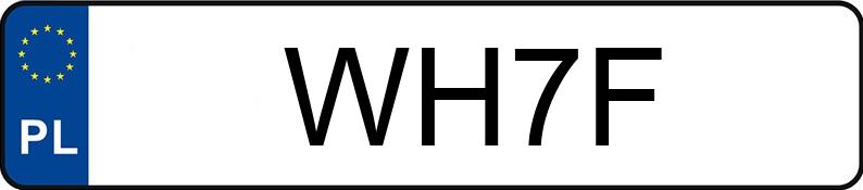 Numer rejestracyjny WH 7F posiada DODGE CHARGER - WH7F