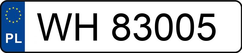 Numer rejestracyjny WH 83005 posiada VOLKSWAGEN PASSAT CC - WH83005