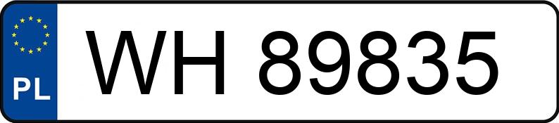Numer rejestracyjny WH 89835 posiada SKODA SCALA - WH89835