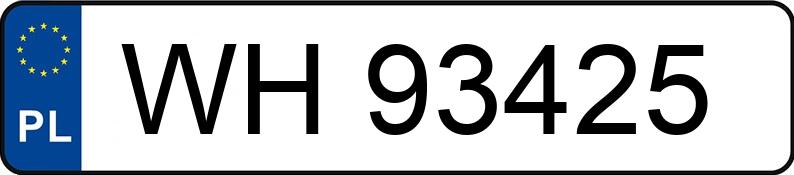 Numer rejestracyjny WH 93425 posiada TOYOTA Corolla 1.2 Turbo MR`19 E6 Comfort - WH93425