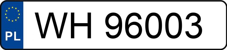 El número de registro WH 96003 tiene MERCEDES-BENZ 250 D 124 250D - WH96003
