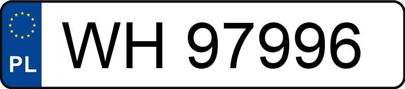 Numer rejestracyjny WH 97996 posiada HONDA Civic 1.6 MR`01 E3 iS - WH97996