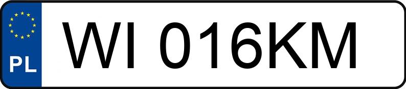 Numer rejestracyjny WI 016KM posiada TOYOTA COROLLA - WI016KM