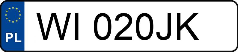 Numer rejestracyjny WI 020JK posiada MERCEDES-BENZ SL 350 - WI020JK