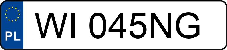 Numer rejestracyjny WI 045NG posiada BMW 320 - WI045NG
