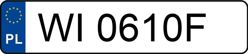 Numer rejestracyjny WI 0610F posiada OPEL Astra III 1.6 MR`04 E4 Cosmo - WI0610F