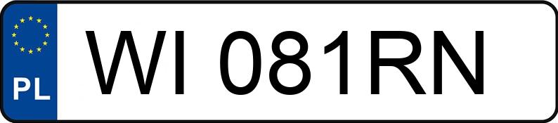 Numer rejestracyjny WI 081RN posiada MERCEDES-BENZ AMG GLC 43 4MATIC - WI081RN