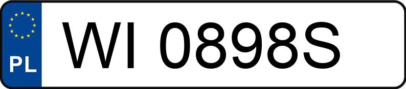 Numer rejestracyjny WI 0898S posiada OPEL INSIGNIA - WI0898S