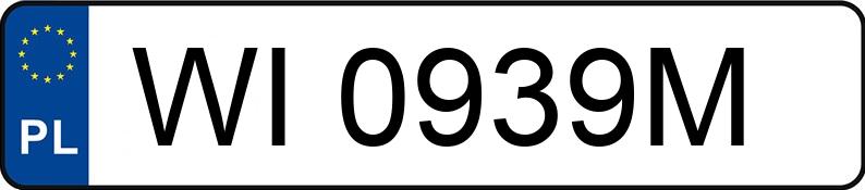 Numer rejestracyjny WI 0939M posiada BMW 520 Diesel DPF MR`07 E4 E60 520 Diesel DPF MR`07 E4 E60 - WI0939M