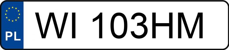 Numer rejestracyjny WI 103HM posiada SKODA OCTAVIA - WI103HM
