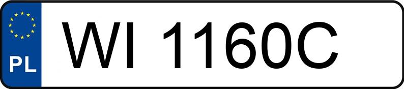 Numer rejestracyjny WI 1160C posiada SKODA 6Y FABIA - WI1160C Numer rejestracyjny WI 1160C posiada SKODA 6Y FABIA - WI1160C