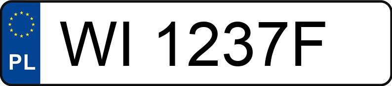 Numer rejestracyjny WI 1237F posiada OPEL VECTRA - WI1237F