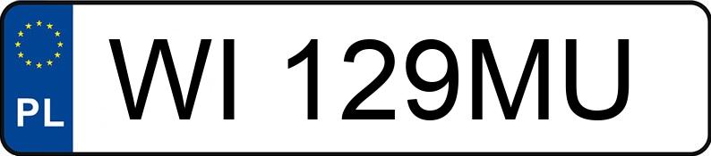 The registration number WI 129MU has BMW M 6 Coupe 4.4 MR`11 E5 F13 DCG - WI129MU