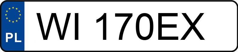 Numer rejestracyjny WI 170EX posiada FORD FT Custom 290 2.2 TDCi MR`13 E5 2.9t S Trend - WI170EX