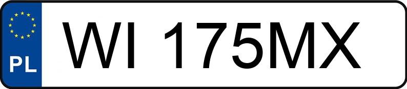 Numer rejestracyjny WI 175MX posiada TOYOTA HILUX - WI175MX