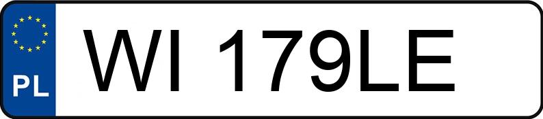 Numer rejestracyjny WI 179LE posiada AUDI Q3 SPORTBACK - WI179LE